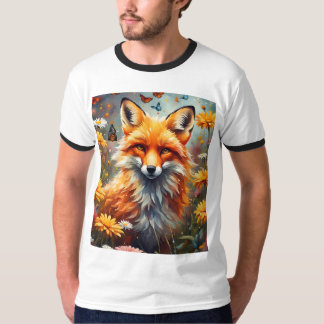 T-shirt Renard dans la prairie