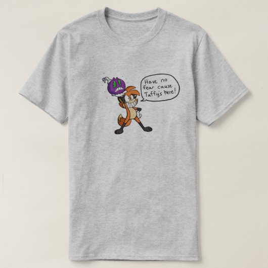 T-shirt Renard de bonbon au caramel (Design devant)
