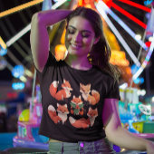 T-shirt Renard de Noël - Groupe de mignons renards