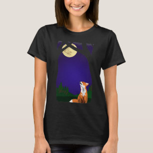 T-shirt Renard de pleine lune