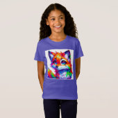 T-Shirt Renard doux (Devant entier)