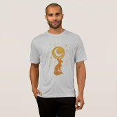 T-shirt Renard du désert céleste - Lune et étoiles Cosmiqu (Devant entier)