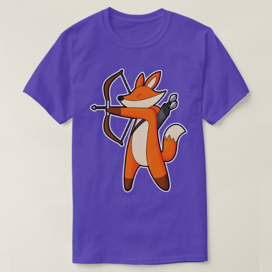 T-shirt Renard en arc avec flèche (Design devant)