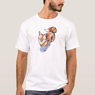 T-shirt Renard en Chaussettes