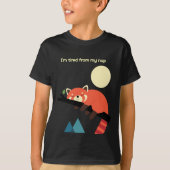 T-shirt Renard endormi — Conception de temps Nap mignon (Devant)