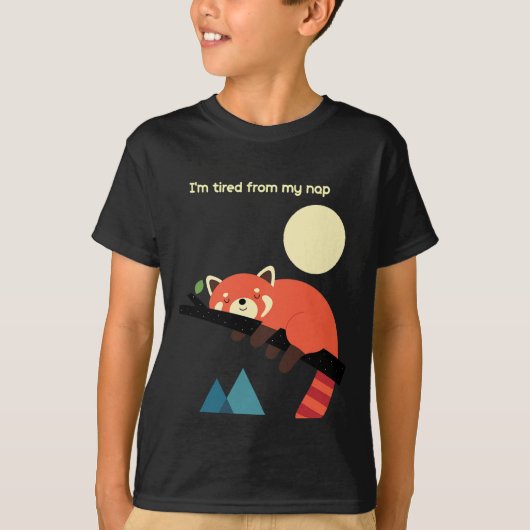 T-shirt Renard endormi — Conception de temps Nap mignon (Devant)