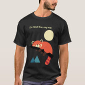 T-shirt Renard endormi — Conception de temps Nap mignon (Devant)