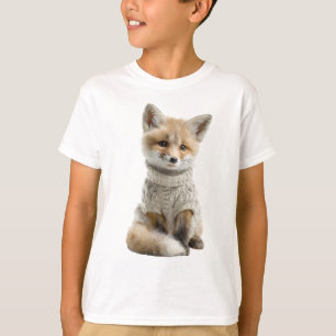T-shirt Renard Enfant Pull Douillet Tricoté