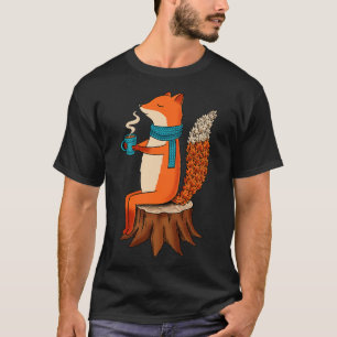 T-shirt Renard et café