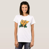 T-shirt Renard et Fleurs (Devant entier)