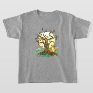 T-shirt Renard et hibou adorable