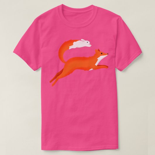 T-shirt Renard et lapin (Design devant)