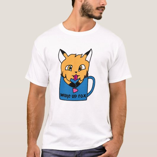 T-shirt Renard et Tasse (Devant)