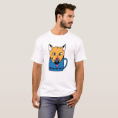 T-shirt Renard et Tasse (Devant entier)