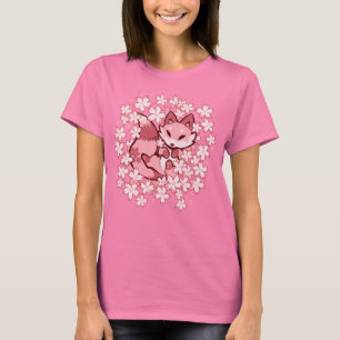 T-shirt Renard Fleur de Cerisier