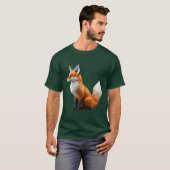 T-shirt Renard géométrique (Devant entier)