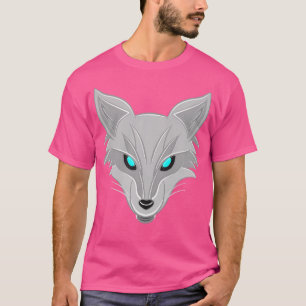 T-shirt Renard gris argenté
