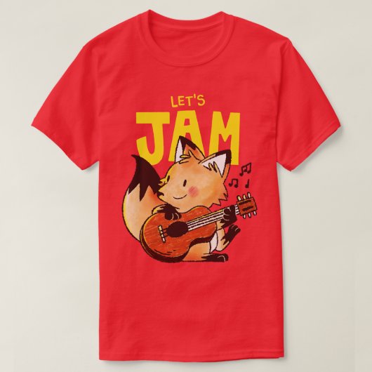 T-shirt Renard guitariste (Design devant)