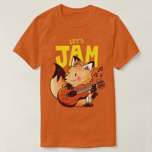 T-shirt Renard guitariste (Design devant)