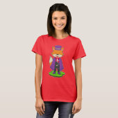 T-shirt Renard Halloween Vampire (Devant entier)