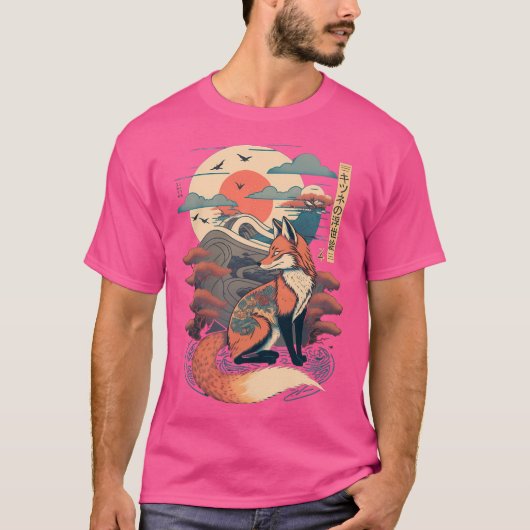 T-shirt Renard japonais 8 (Devant)