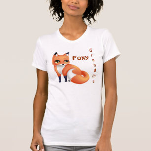 T-shirt Renard mignon de bande dessinée de Kawaii