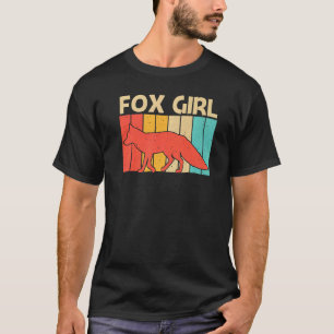T-shirt Renard mignon Pour Filles Maman Renard Vulpin Anim
