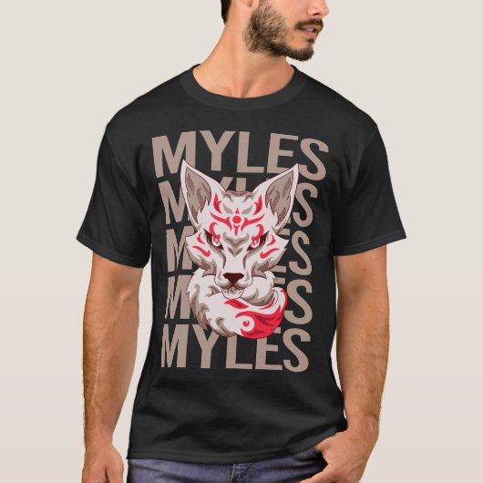 T-shirt Renard - Myles Nom (Devant)