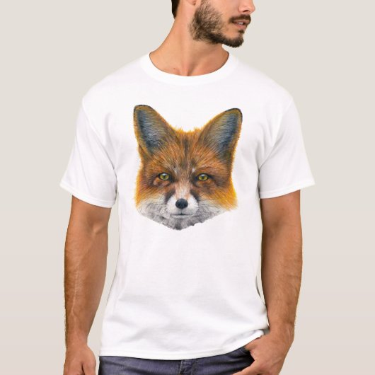 T-shirt Renard - Peinture en acrylique (Devant)