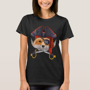 T-shirt Renard pirate Jolly roger Halloween Costume Crossb