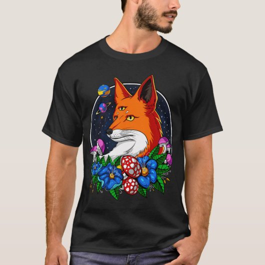 T-shirt Renard Psychedélique (Devant)