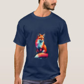 T-shirt renard rouge (Devant)