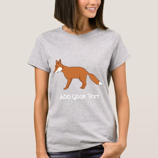 T-shirt Renard rouge. (Devant)