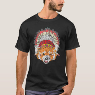 T-shirt Renard rouge amérindien