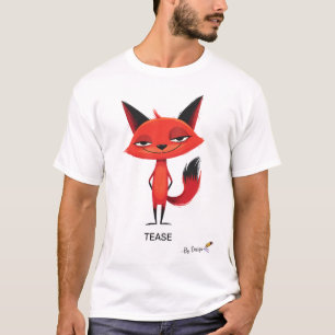 T-shirt Renard Taquin Attitude Drôle pour Adultes