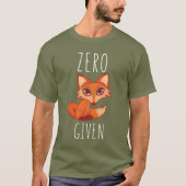 T-shirt Renard zéro donné (Devant)