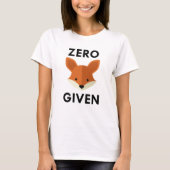 T-shirt Renard zéro donné (Devant)