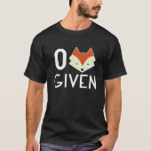 T-shirt Renard zéro donné (Devant)
