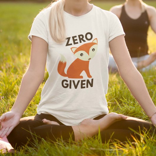 T-shirt Renard zéro donné