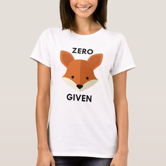T-shirt Renard zéro donné (Devant)