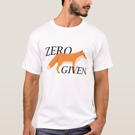 T-shirt Renard zéro donné (Devant)