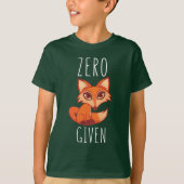 T-shirt Renard zéro donné (Devant)