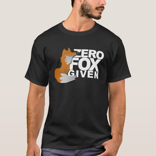T-shirt Renard Zéro Donné Renard Bâillon (Devant)