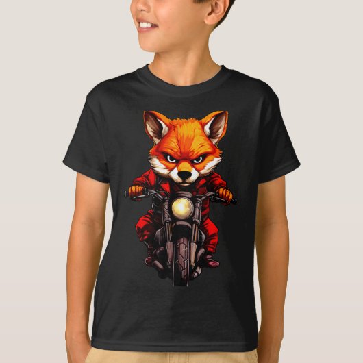 T-shirt Renards à moto (Devant)