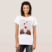 T-shirt Renards amoureux (Devant entier)