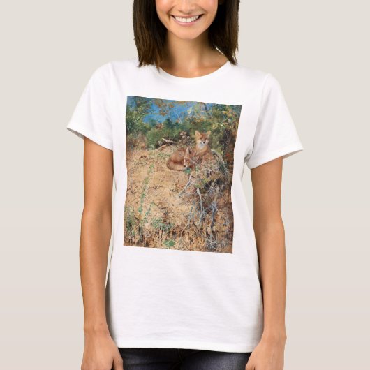 T-shirt Renards, Bruno Liljefors (Devant)