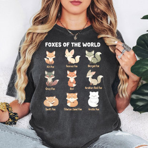 T-shirt Renards du monde Collection de races de renards mi