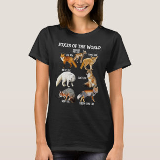 T-shirt Renards du monde Courses de renards Éducatif Ani