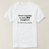 T-shirt Rencontre avec ma fille sur Neverday T Shirt (Design devant)