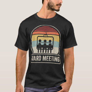 T-shirt Rencontre de snowboard rétro vintage Vacances de s